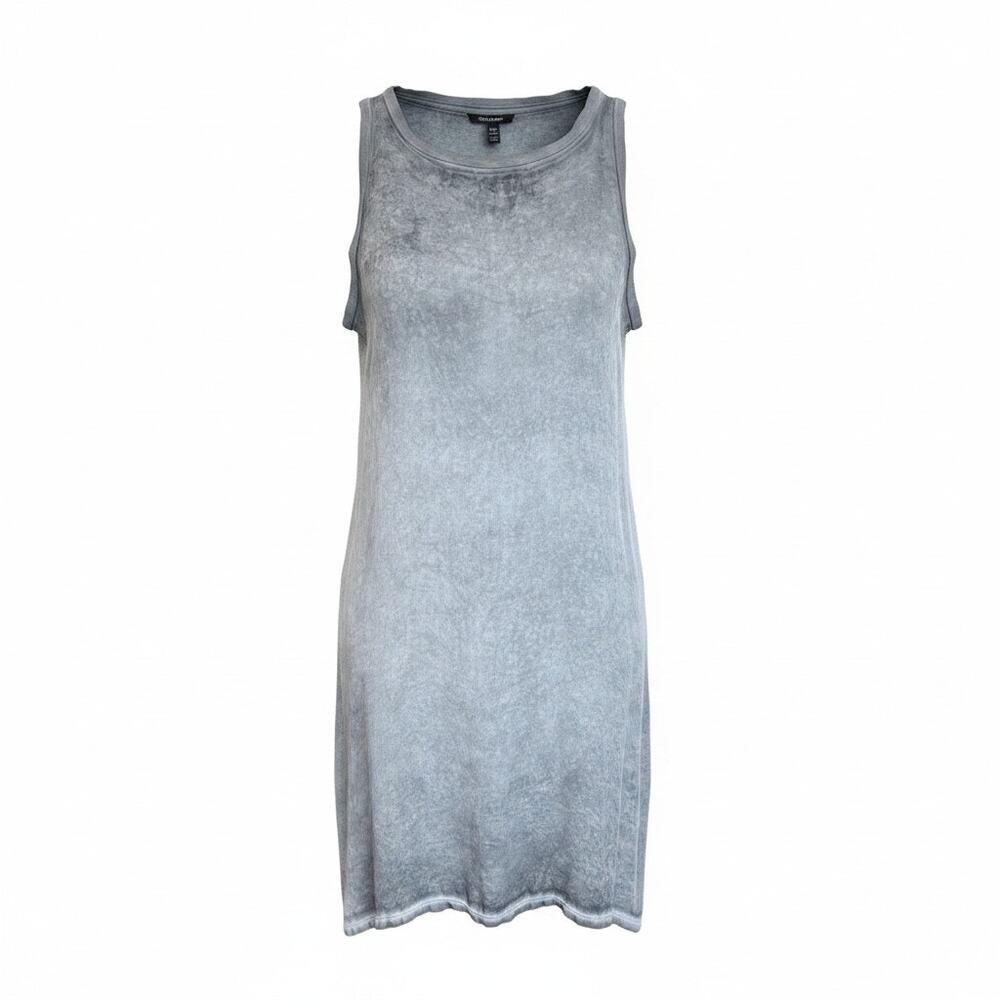 Alice + Olivia Air Tank Shirt Dress Mini Gray Marbled Sleeveless Casual Womens S